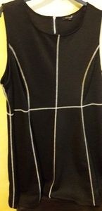 Black A-Line sleeveless dress